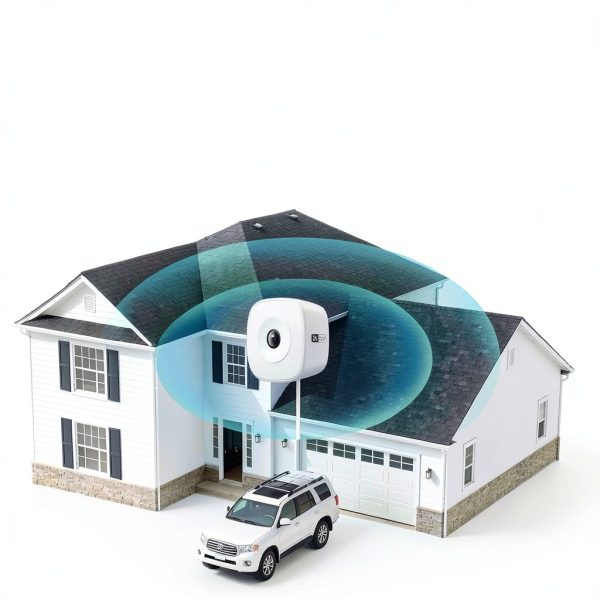 HOMIQ Pet Camera Wi-Fi Alexa Window Mount White W9-8