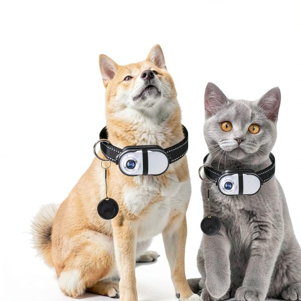PRRPRR Pet Camera Collar 1080P HD Video GPS Tracking-3