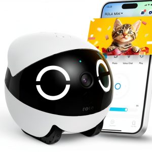 Enabot ROLA Mini Pet Camera Robot 2K Movable Monitoring-0