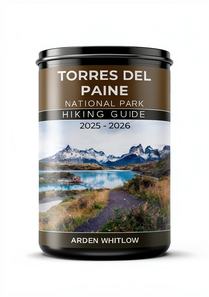Traveler consulting Kindle guide on a mountain trail