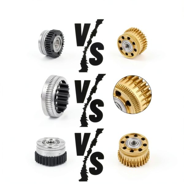 K2 Plus Extruder Gear Kit by lasuroa – 2pcs Carbon Steel Nano Coated-2