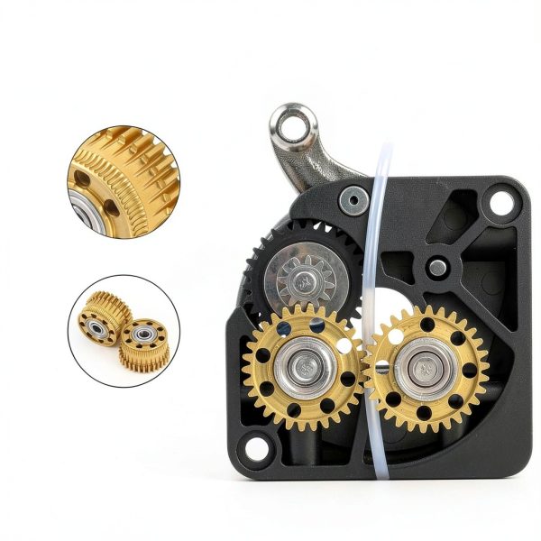 K2 Plus Extruder Gear Kit by lasuroa – 2pcs Carbon Steel Nano Coated-3