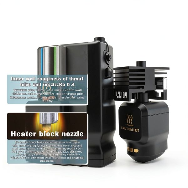 2-Pack 0.4MM Hotend for Bambu Lab P2S – Steel Nozzle & Silicone Sleeve-7