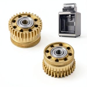 K2 Plus Extruder Gear Kit by lasuroa – 2pcs Carbon Steel Nano Coated-0