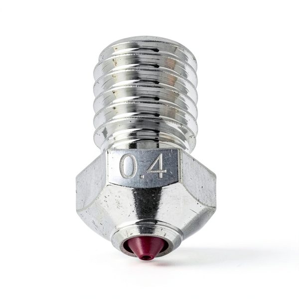 Ruby Nozzle 0.4mm Nickel Plated Copper for E3D V6 Hotend - DUROZZLE-0