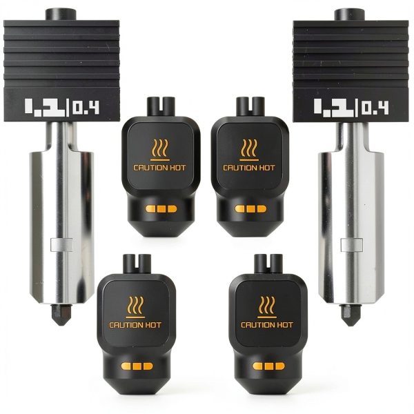 2-Pack 0.4MM Hotend for Bambu Lab P2S – Steel Nozzle & Silicone Sleeve-0