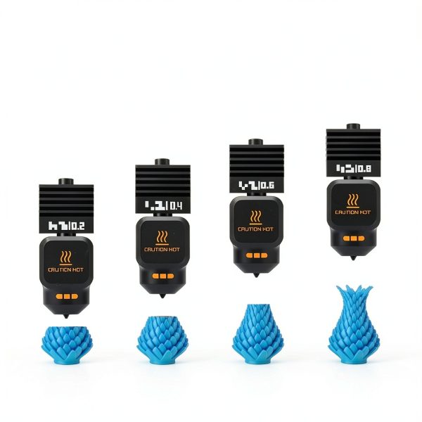 2-Pack 0.4MM Hotend for Bambu Lab P2S – Steel Nozzle & Silicone Sleeve-3